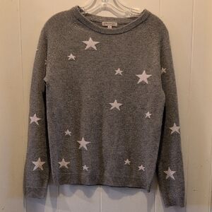 Philosophy Cashmere Tan Star Sweater Sz. Small
